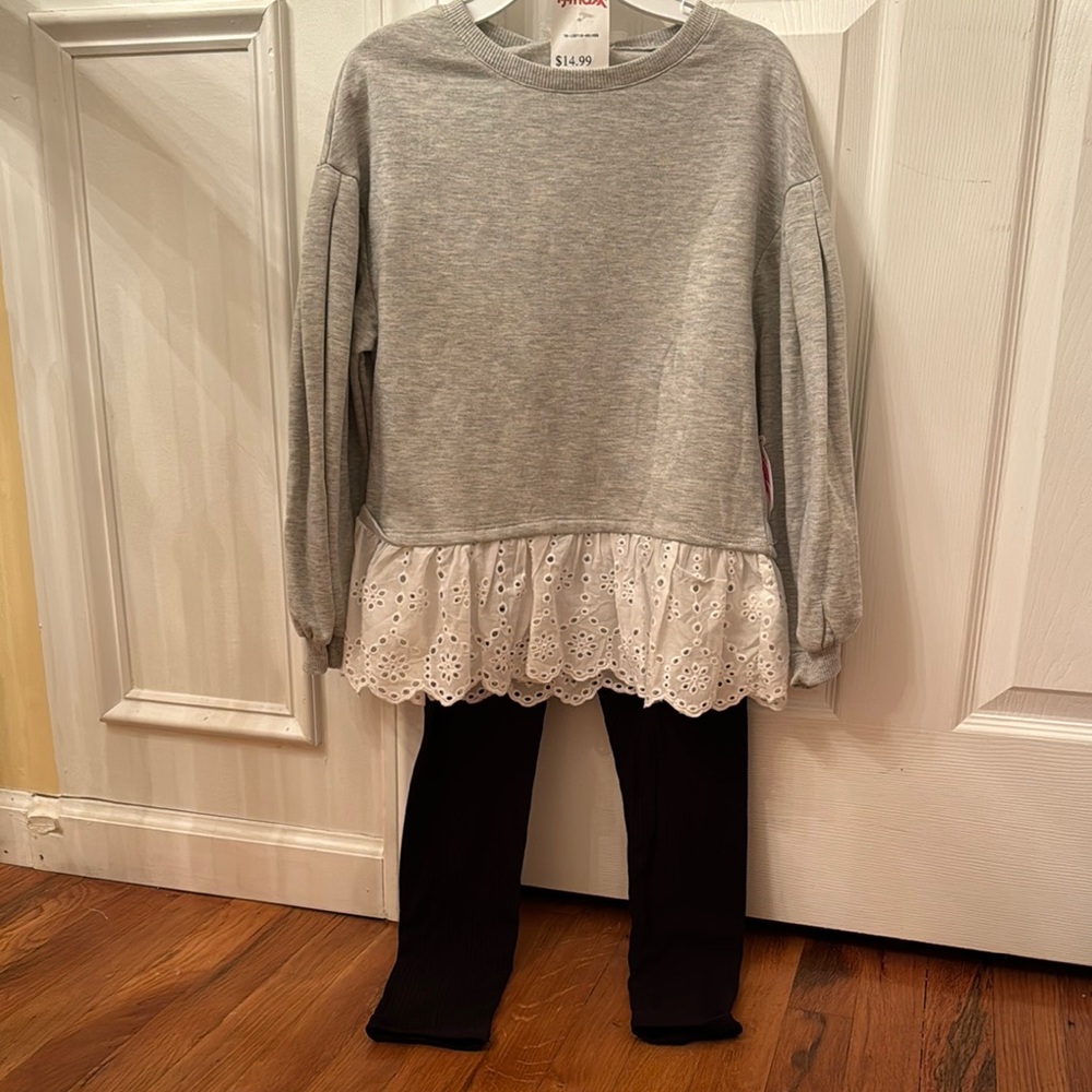 Stylish Gray and Black Kids Matching Set